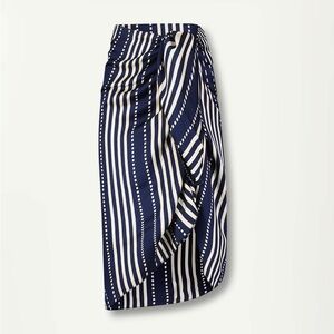 Lemlem Striped Navy & White Wrap Sarong